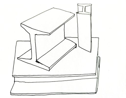 H BEAM in Huge Stock A36 A572 A992 S235jr J0 J2 S355jr Q195 Q235 Q345 SS400 S45C mit 6-12m Länge und DIN Standard